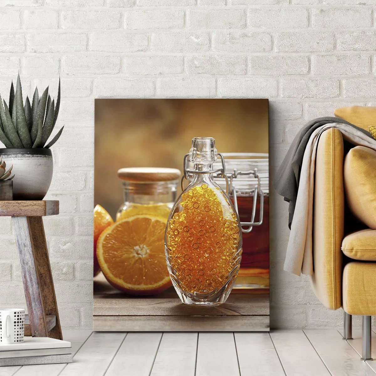 Schilderen op canvas - Zonnige smaken en aroma's - 55x100 cm