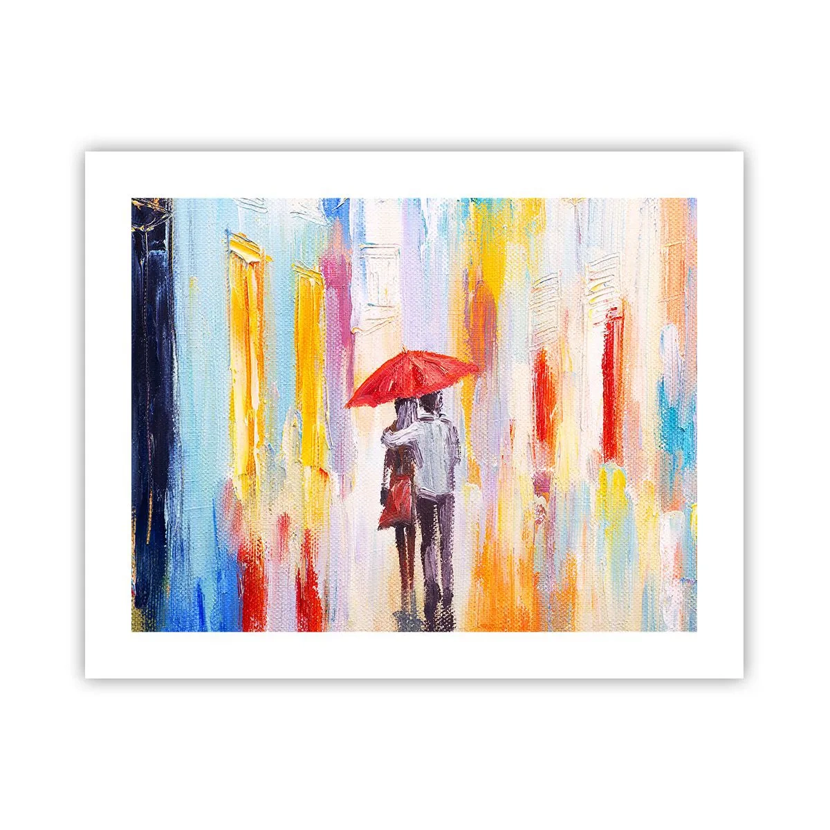 Poster - Laat het maar regenen - 50x40 cm