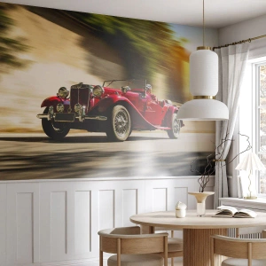 Zelfklevend Fotobehang Deluxe Sticker - Mooier dan Nike van Samothrace - Auto, Retro, Cabriolet - 100x70 cm