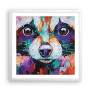 Poster in een witte lijst - Alleen goede emoties - 50x50 cm