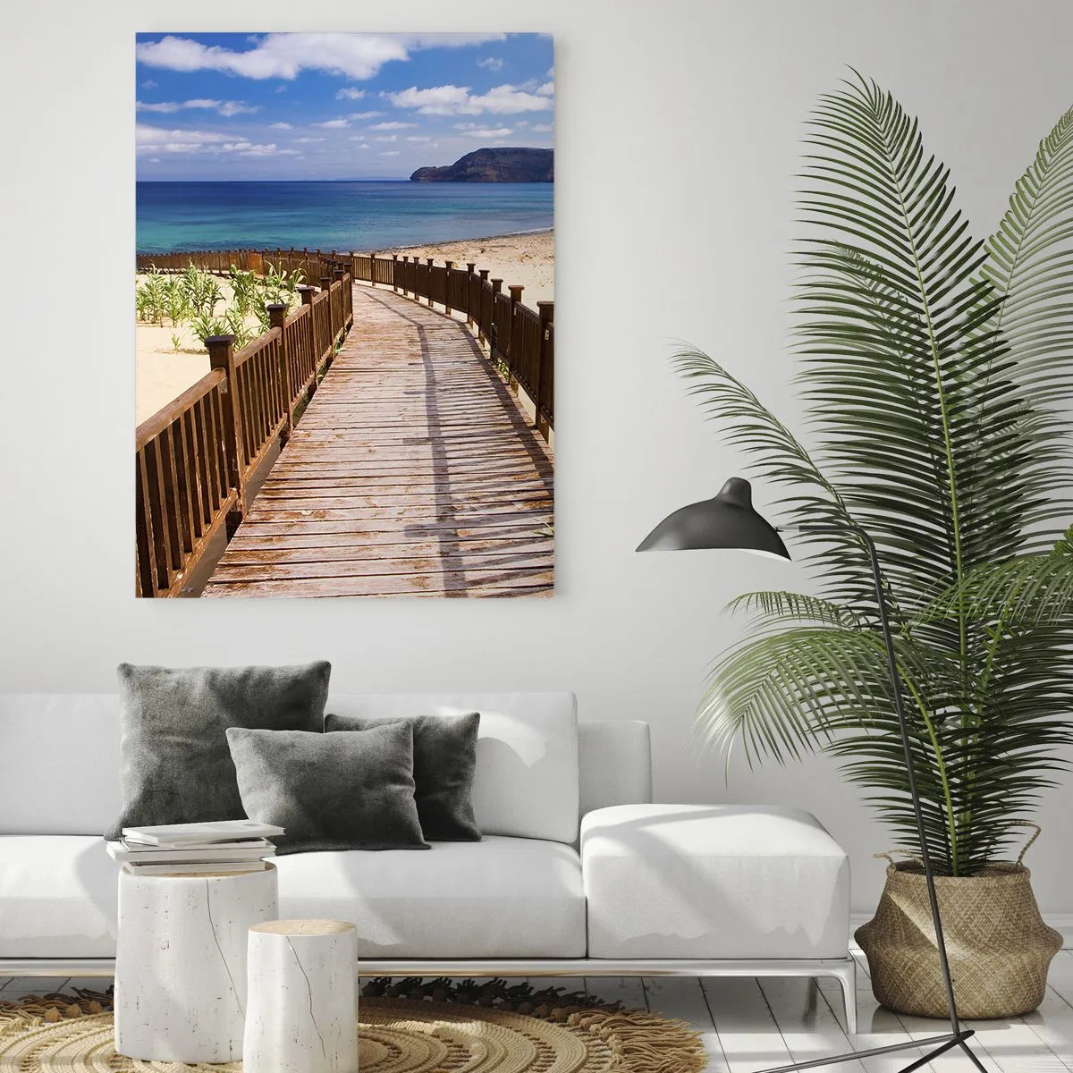 Schilderen op glas - Neem me mee naar de gelukkige eilanden - 50x70 cm
