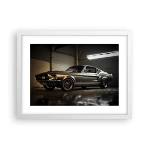 Poster in een witte lijst - Terug naar het verleden - 40x30 cm