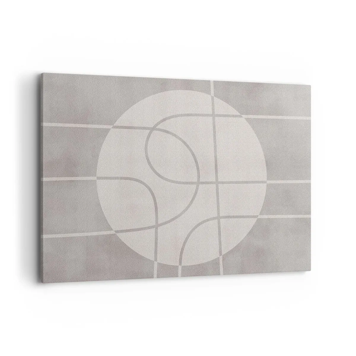 Schilderen op canvas - Rond en rechtdoor - 100x70 cm