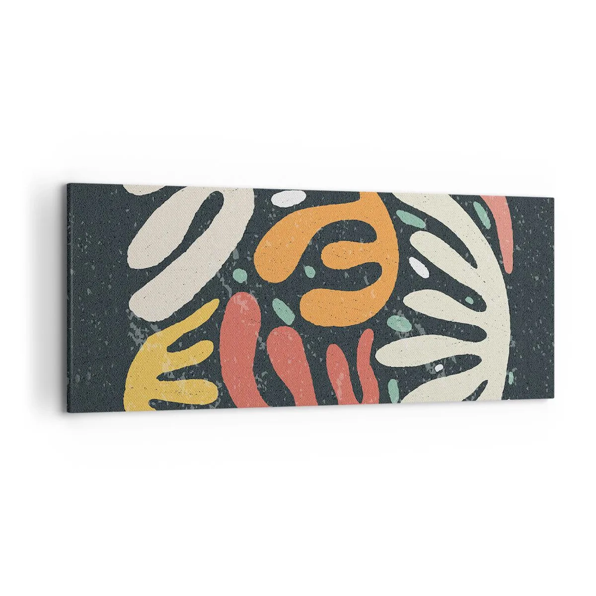 Schilderen op canvas - Compositie – ik sta op het punt je te pakken te krijgen - 120x50 cm