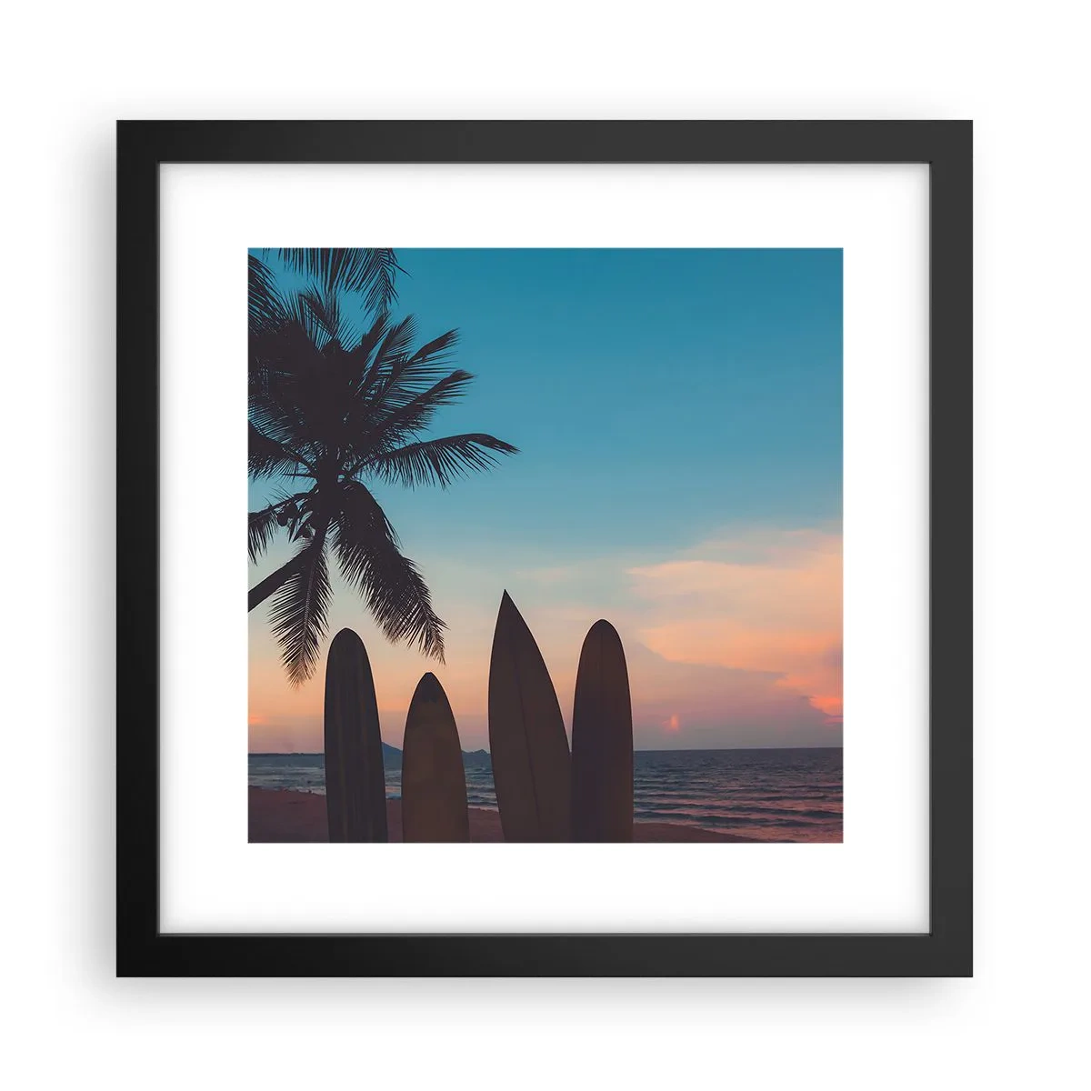 Poster in een zwarte lijst - Morgen wordt ook leuk - 30x30 cm