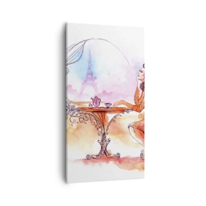 Schilderen op canvas - Parijse chic - 55x100 cm