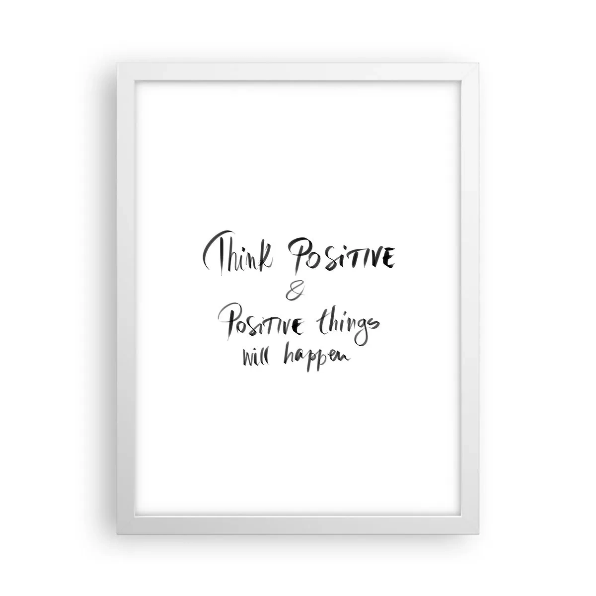 Poster in een witte lijst - Hoe leef je het leven? - 30x40 cm