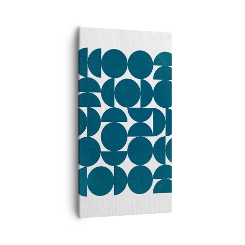 Schilderen op canvas - Cirkels en halfcirkels - 55x100 cm