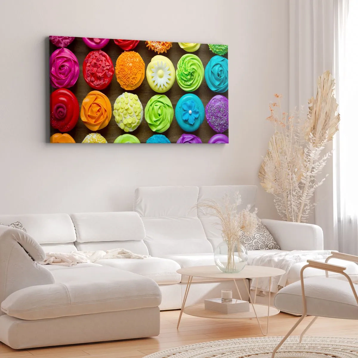 Schilderen op canvas - Elk anders - allemaal lekker  - 140x50 cm