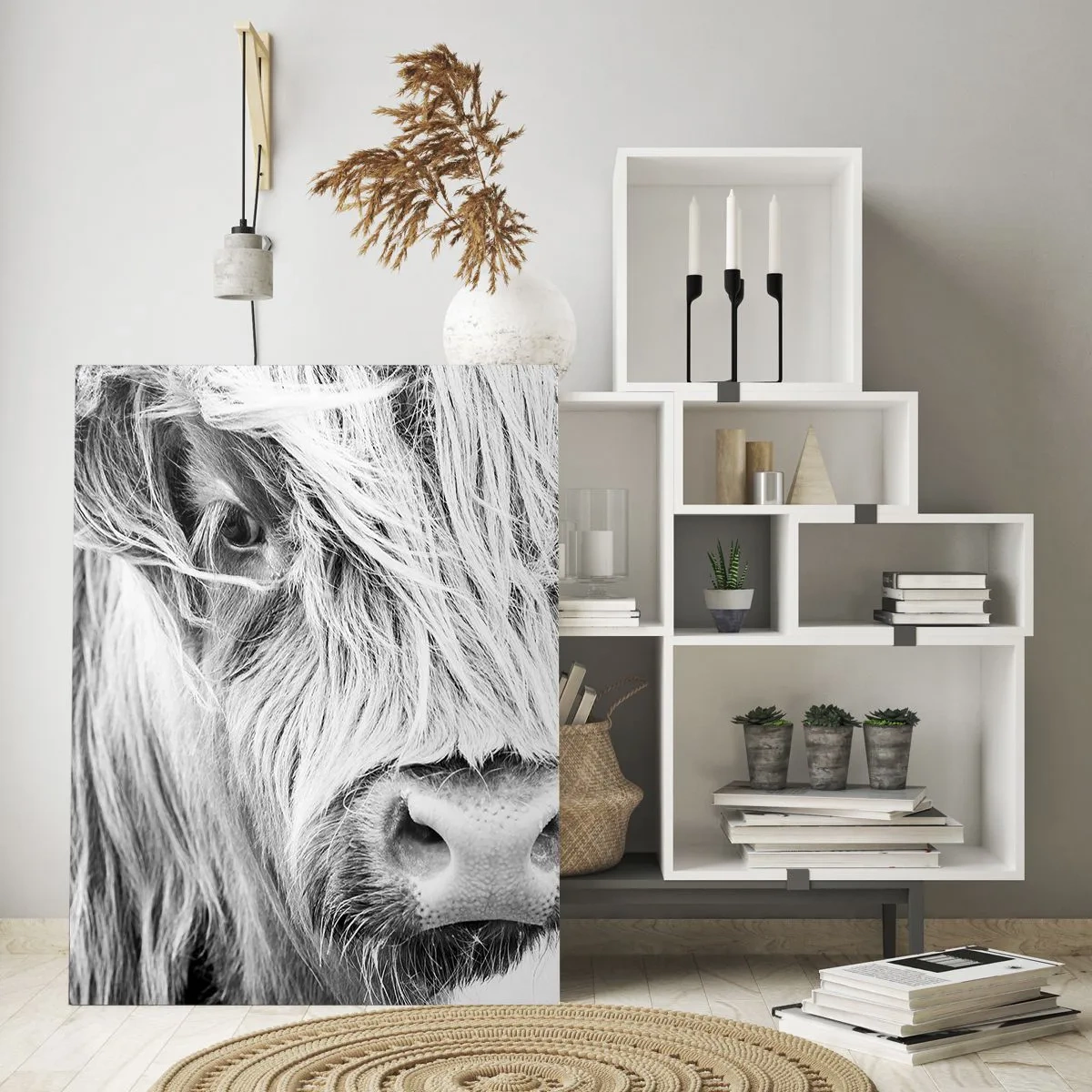 Schilderen op glas - Schotse wildheid - 50x70 cm