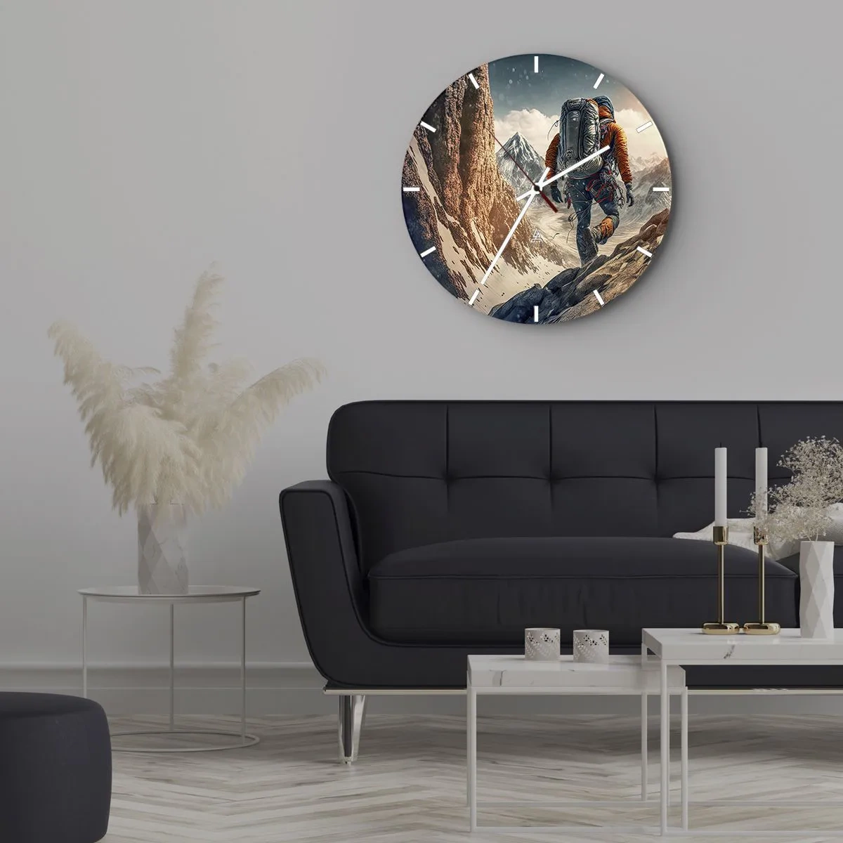 Wandklok - Klok - Eenzame strijder - 40x40 cm