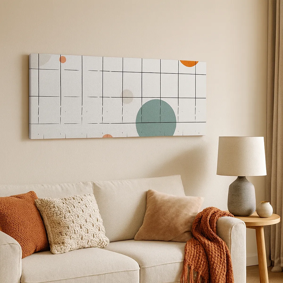 Schilderen op canvas - Gevangen. Wij of zij? - 30x30 cm