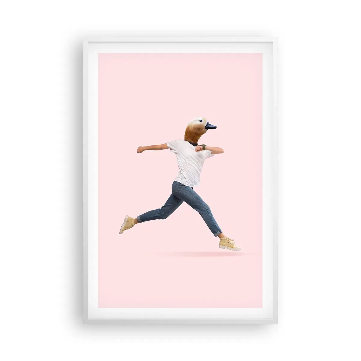 Poster in een witte lijst - Een snufje absurditeit - 61x91 cm