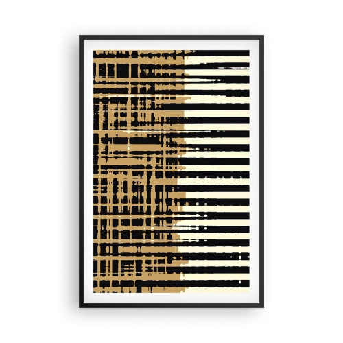 Poster in een zwarte lijst - Architecturale abstractie - 61x91 cm