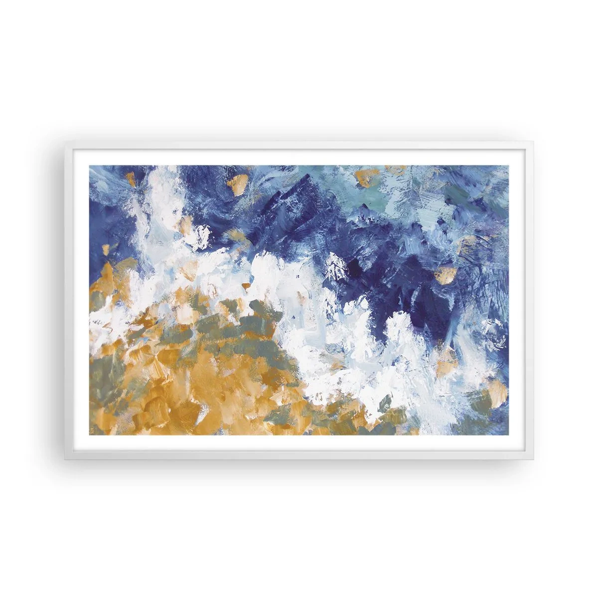 Poster in een witte lijst - Dans der Elementen - 91x61 cm