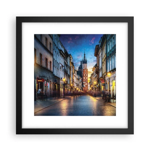 Poster in een zwarte lijst - Charme van Krakau - 30x30 cm