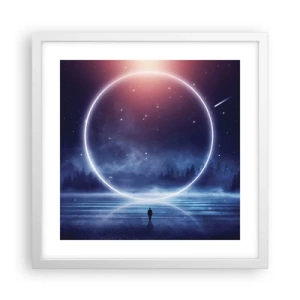 Poster in een witte lijst - Ze zijn er al... - 40x40 cm