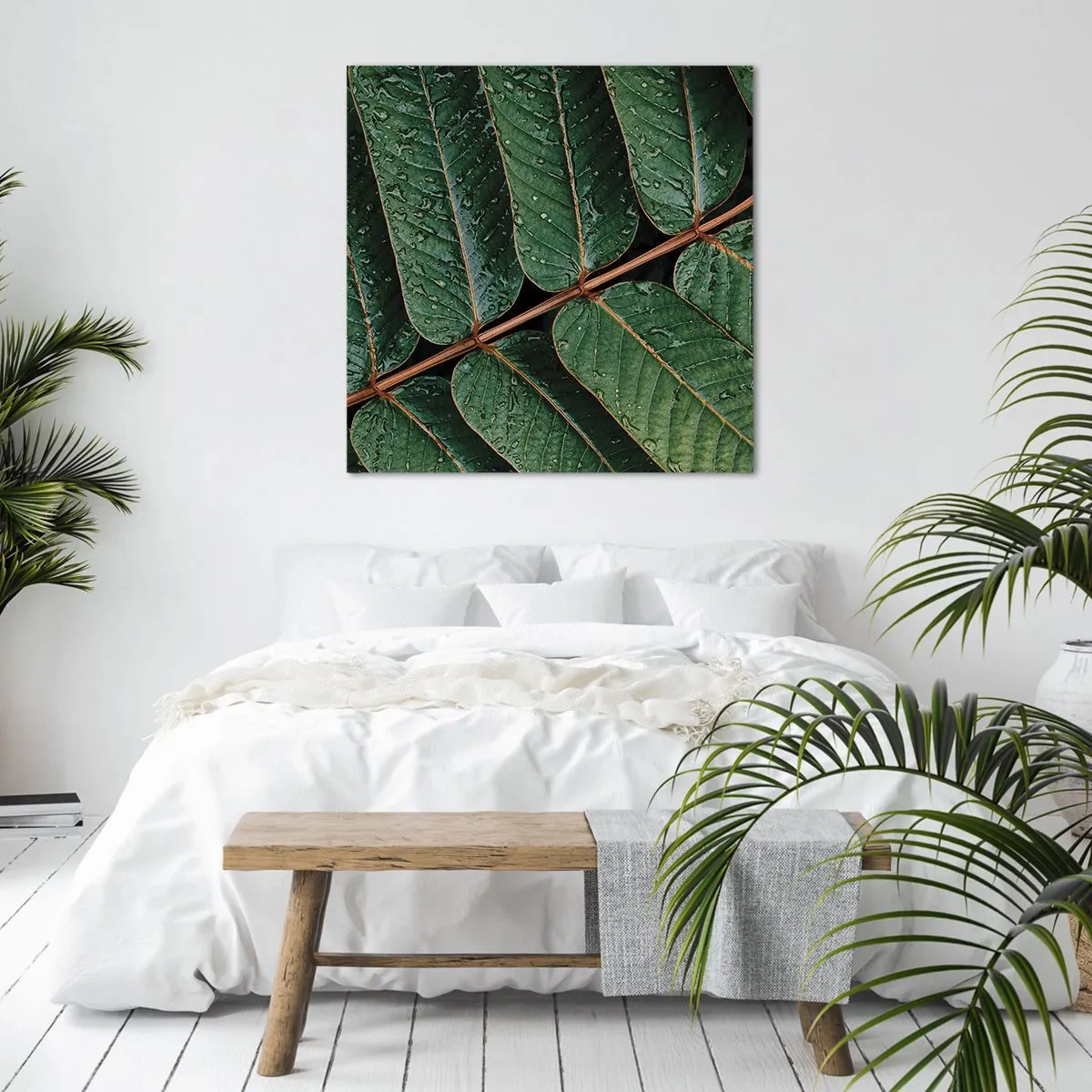 Schilderen op canvas - In een groen ritme - 50x50 cm
