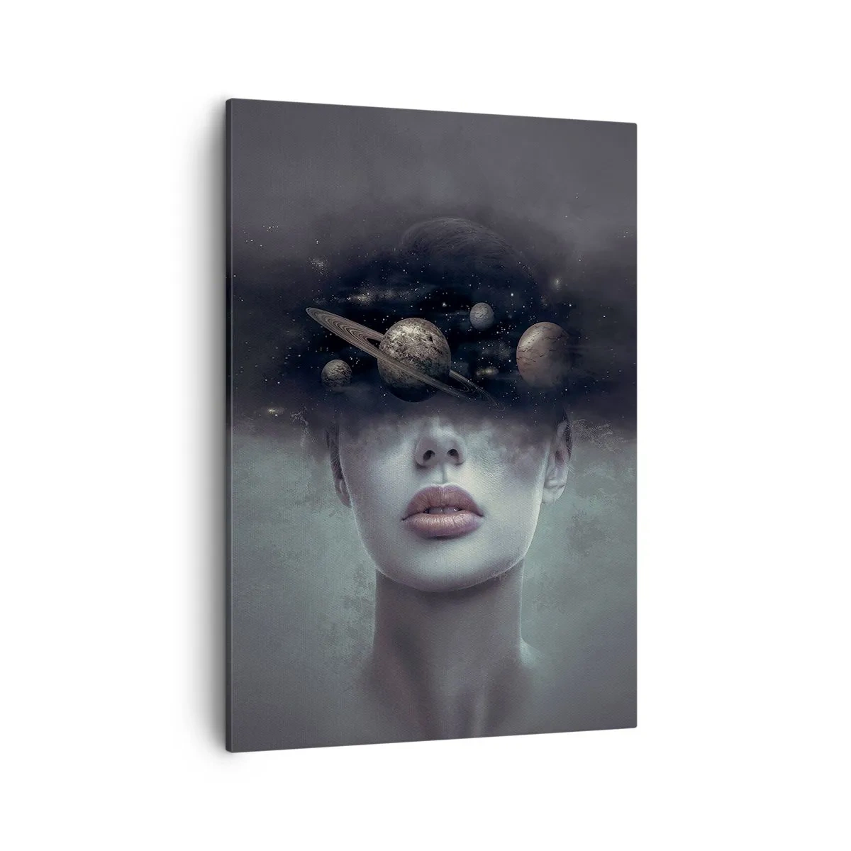 Schilderen op canvas - En de planeten worden gek... - 50x70 cm