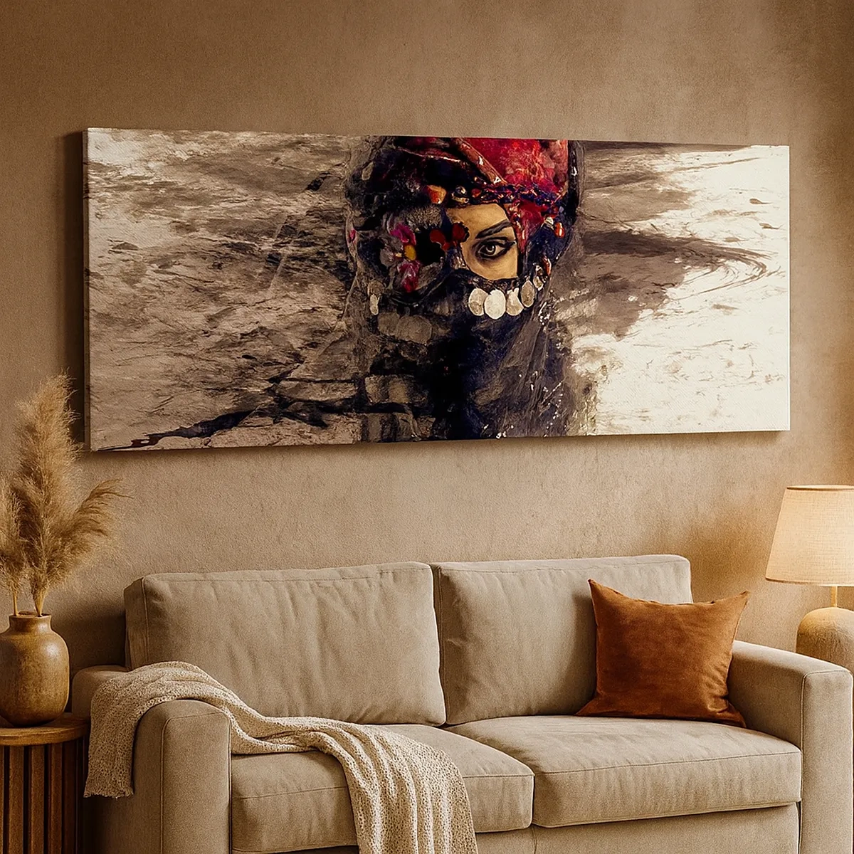 Schilderen op canvas - Op zijn zachtst gezegd verontrustend - 30x30 cm