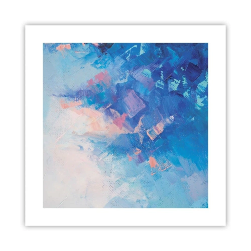 Poster - Winter abstractie - 40x40 cm