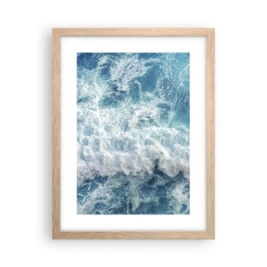 Een poster in een licht eiken lijst - Vrolijk en springend - 30x40 cm