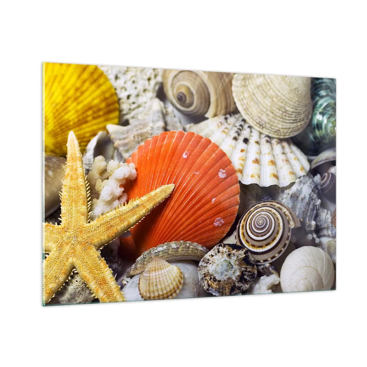 Schilderen op glas - Oceaan schatten - 100x70 cm