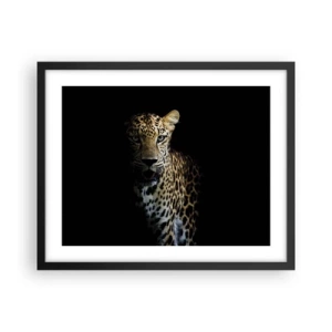 Poster in een zwarte lijst - Donkere schoonheid - 50x40 cm