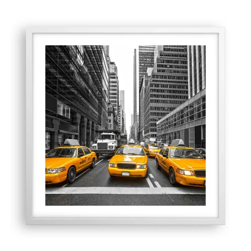 Poster in een witte lijst - Wij geven de stad de kleuren - 50x50 cm