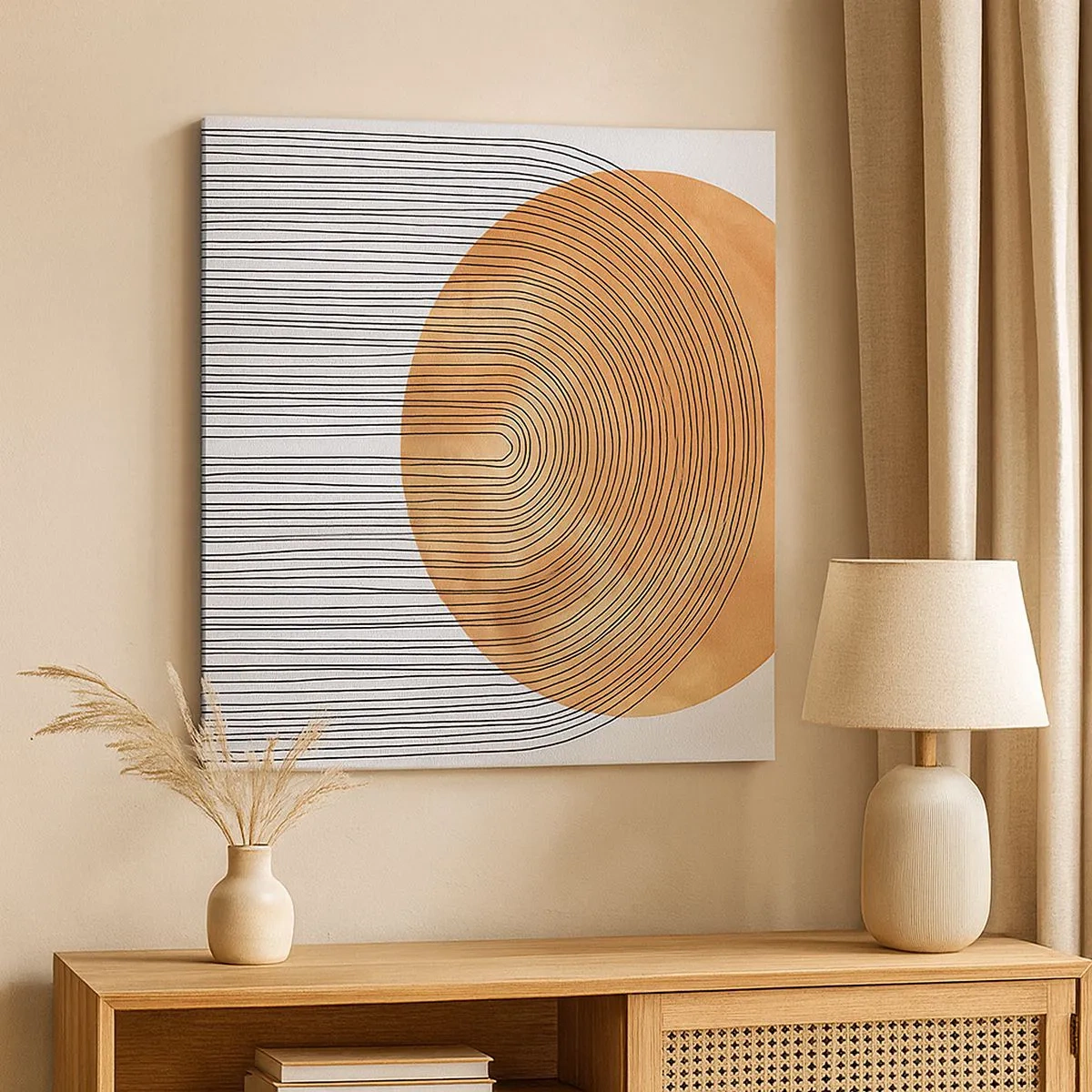 Schilderen op canvas - Zonnige compositie - 30x30 cm