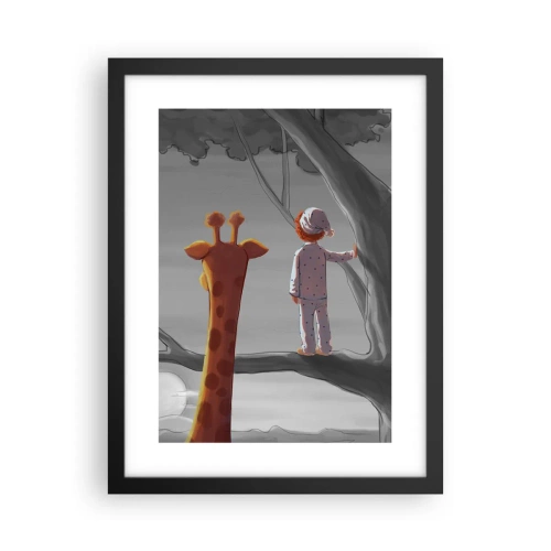 Poster in een zwarte lijst - Dit gebeurt echt - 30x40 cm