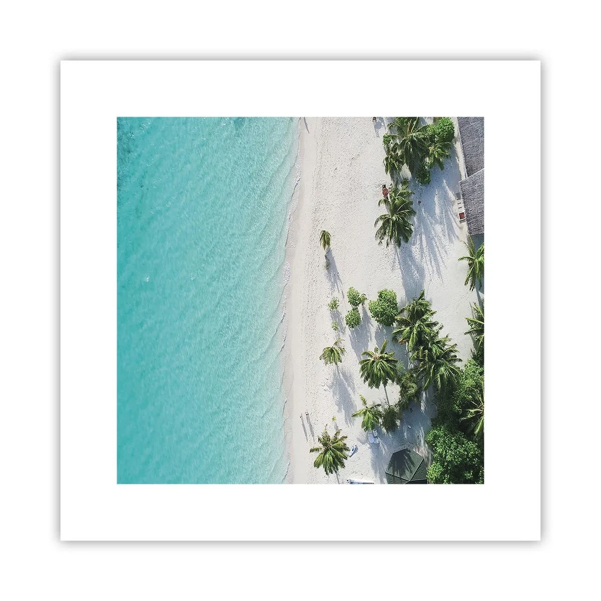 Poster - Een vakantie in het paradijs - 30x30 cm