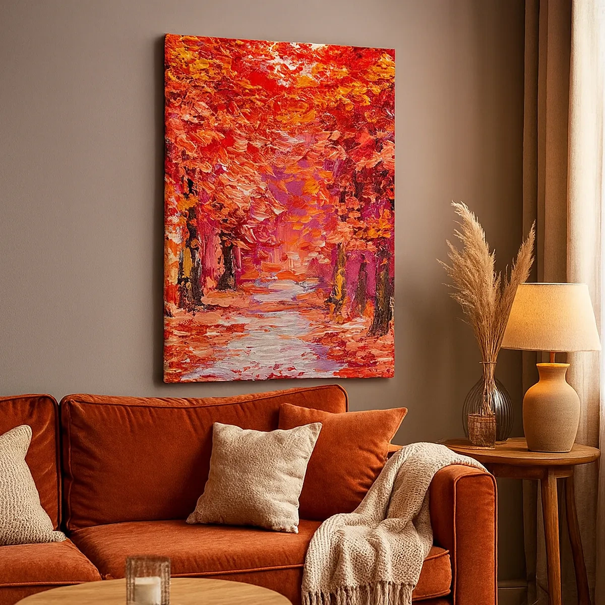 Schilderen op canvas - Herfst impressie - 50x70 cm