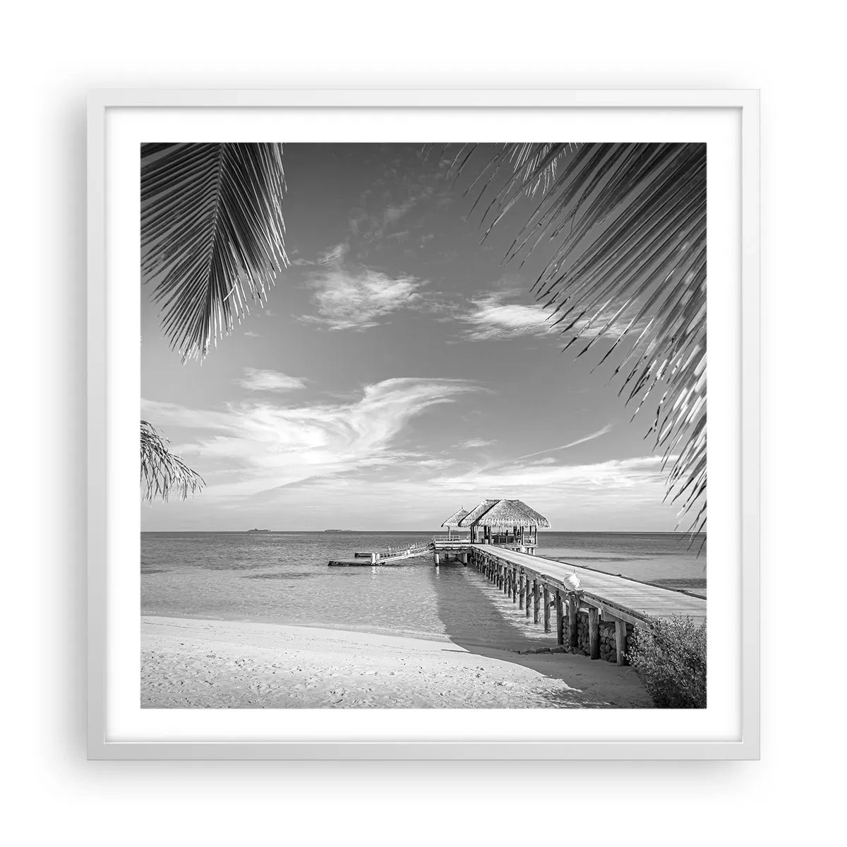 Poster in een witte lijst - Herinnering of droom? - 60x60 cm