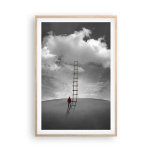 Een poster in een licht eiken lijst - Alles is mogelijk - 61x91 cm