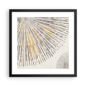 Poster in een zwarte lijst - De schoonheid van de straal - 40x40 cm