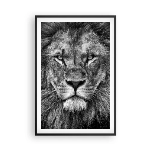 Poster in een zwarte lijst - In een kroningskleed - 61x91 cm