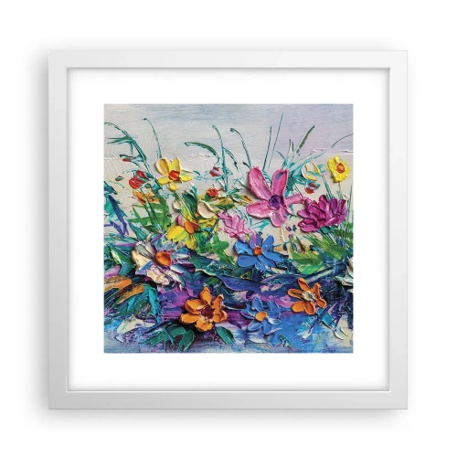 Poster in een witte lijst - Helemaal geen stilleven - 30x30 cm