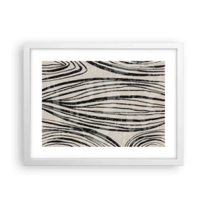 Poster in een witte lijst - Lijnoverstromingsvlakte - 40x30 cm
