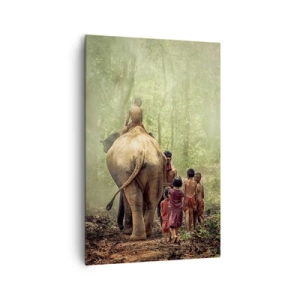 Schilderen op canvas - Nieuw Jungle Boek - 80x120 cm