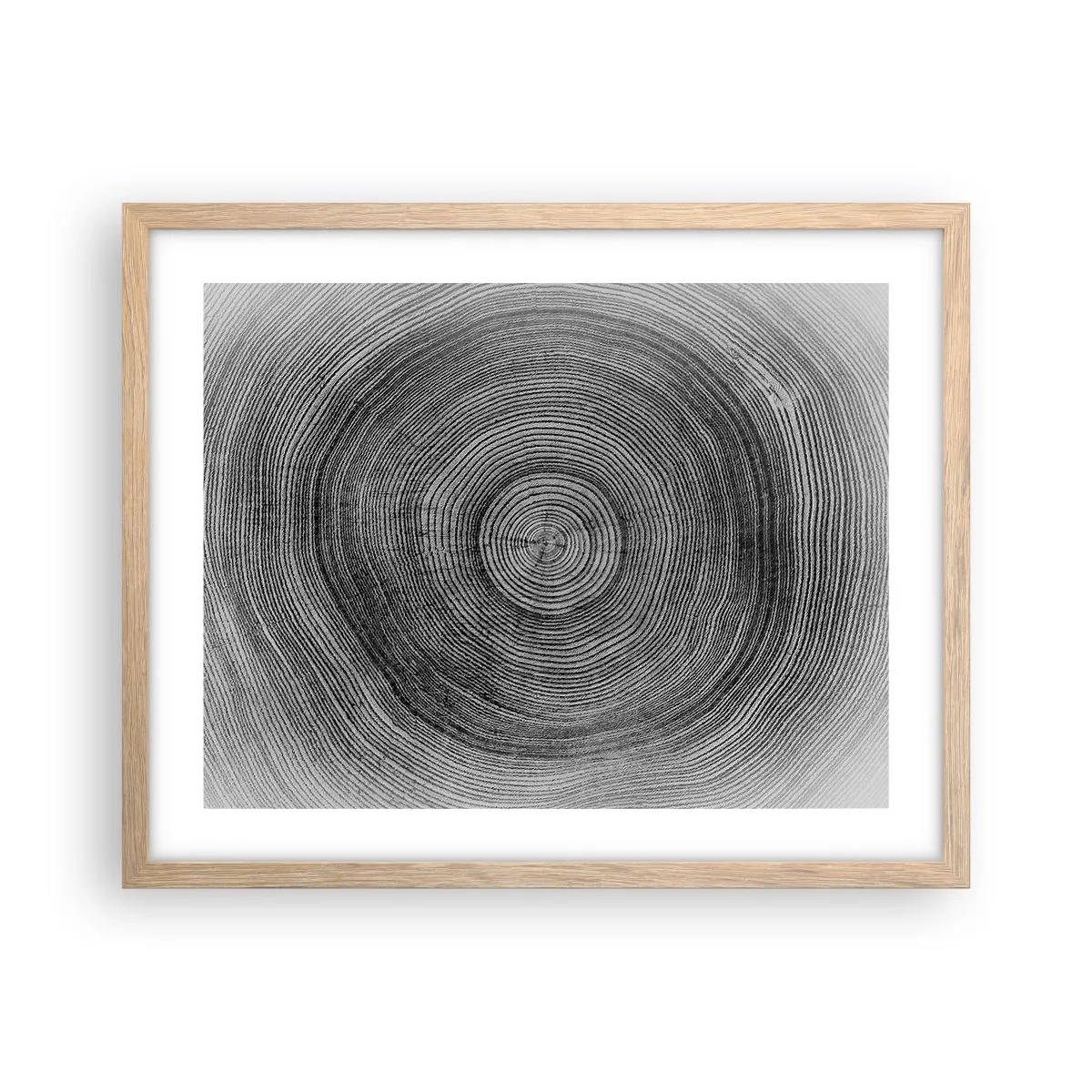 Een poster in een licht eiken lijst - Teken van de tijden - 50x40 cm