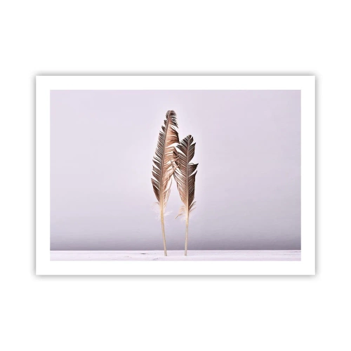 Poster - Tegen het niets - 70x50 cm