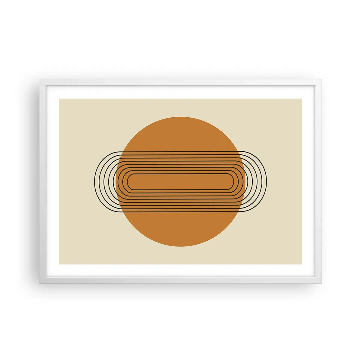 Poster in een witte lijst - Perfect plan - 70x50 cm