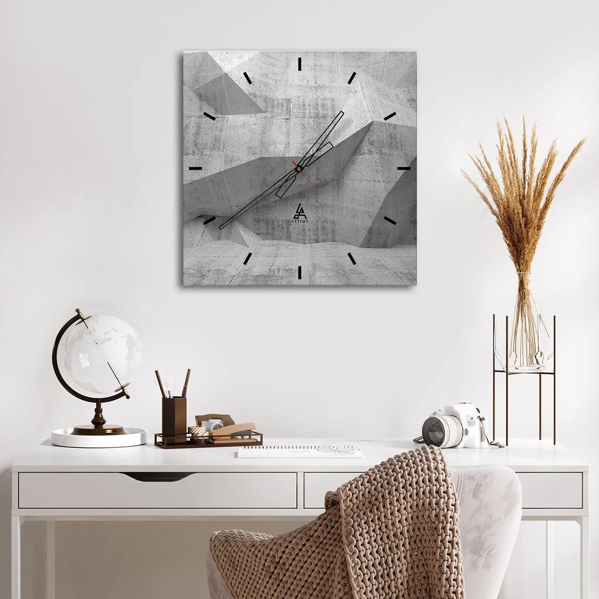 Wandklok - Klok - Een echte uitdaging - 30x30 cm