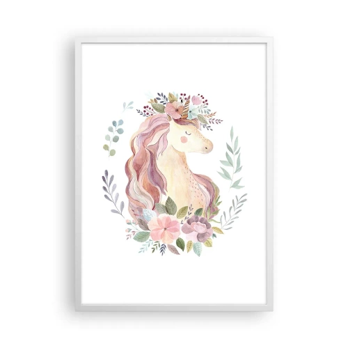 Poster in een witte lijst - Een uitnodiging in de wereld van sprookjes - 50x70 cm