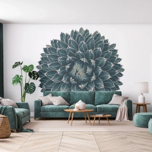 Fotobehang Standard Eco - De ster van de woestijn - Cactus, Agave, Grafisch - 450x315 cm