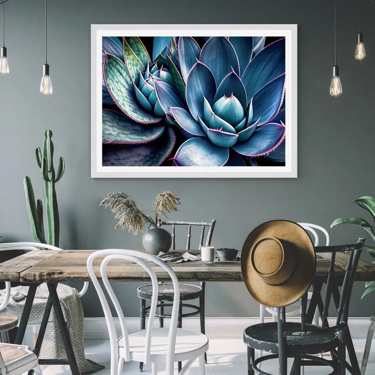 Poster in een witte lijst - Levenskracht - 91x61 cm