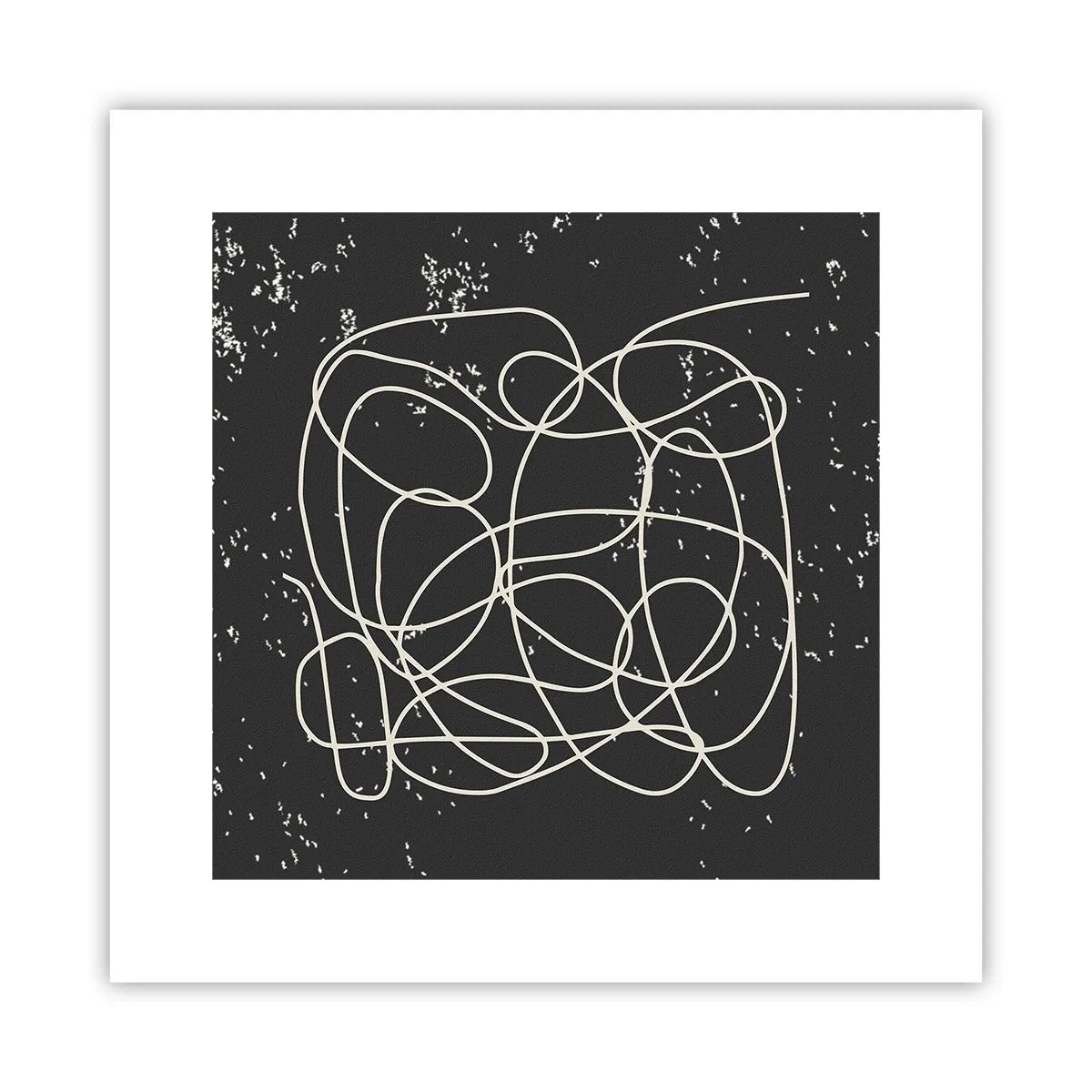 Poster - Dwalende gedachten - 30x30 cm