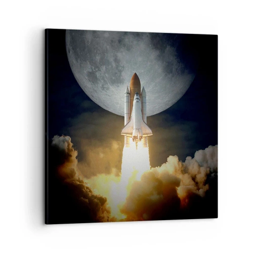 Schilderen op canvas - Het begin van een onaards avontuur - 60x60 cm