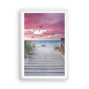 Poster in een witte lijst - Baltische indruk - 61x91 cm